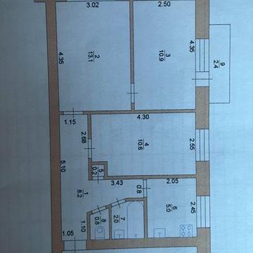 Продам трикімнатну  квартиру у м.Шостка