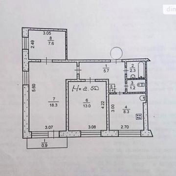 Продаж 3к Квартира Космонавтів вулиця