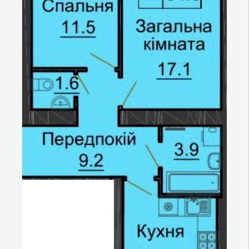 2х кімнатна квартира ЖК Софія нова ЖК Софія нова від Маритинова