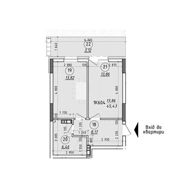 Продаж 1-кімнатної квартири в ЖК “44 AVENUE”  від забудовника ЖК 44 avenue