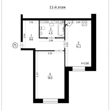 Большая квартира 46м кв обжитый новострой Дом на Зерновой Левада ЖК Дом на Зерновой