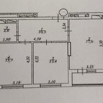Двокімнатна квартира. м. Харьківска. Без ремонта та зайвих обтяжень. ЖК Лебединий