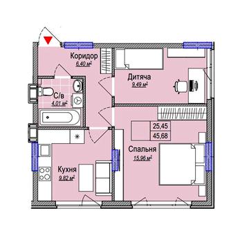 Продается видовая двухкомнатная квартира на ул. Каменская 127