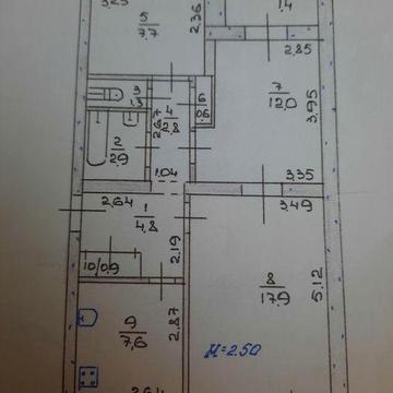 Кривой Рог, Ингулец. 3-х кімнатна  квартира.