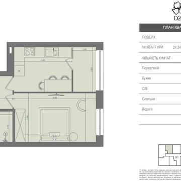 1-к квартира 32 м2 в центрі м.Ірпінь, Д25, Сертифікат, від забудовника ЖК Д25