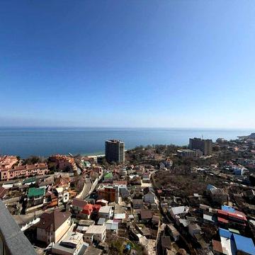 3к з видом на море , велий балкон, 2 хв до моря , 16 станція Фонтану