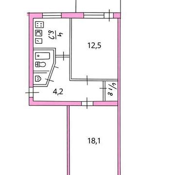 2х комнатная с хорошей планировкой в жилом состоянии