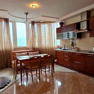 Оренда 1-кім.квартири S-55 м.кв. вул.А.Ахматової 46 Позняки без%