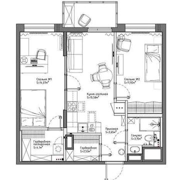 Євротрьошка в 10хв від м. Чернігівська, розстрочка. Акція до 20.04 ЖК Рідна Оселя