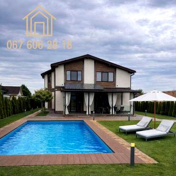 Продаж будинку з басейном в закритому КМ "Бобриця Парк". Ліс, озеро