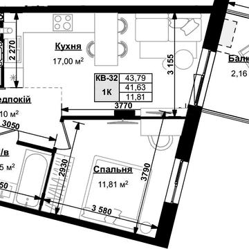 Продаж 1 кімнатної квартири без комісії