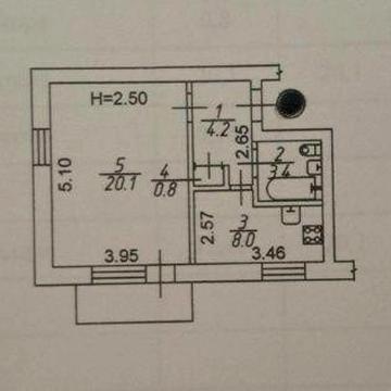 1 к.кв 5/5 цегл.Європейська 10800 у.о