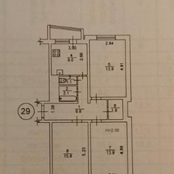 3-к ГАЗ, МЕТРО ДАРНИЦЯ пішки 5 хвилин