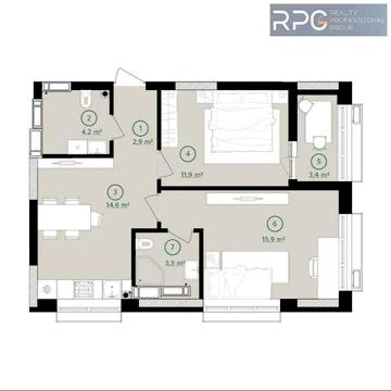 Продам 2-к квартиру 56м² в ЖК Будинок на Вавілових м Сирець 11хв ЖК Будинок на вавілових