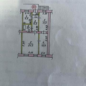 Продаж трьохкімнатної квартири , центр , жилкоп