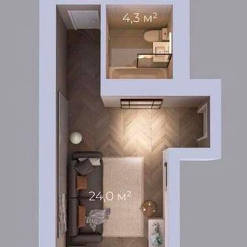 БЕЗ КОМІСІЇ!1к квартира з індивідуальним газовим опаленням!РОЗПАШОНКА!