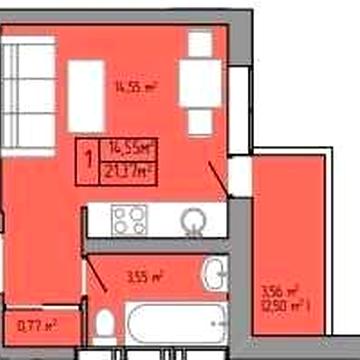 В продаже компактная 1-комнатная квартира на ул. Пишоновская -сданная ЖК Акварель 3