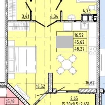 Продам 1 кімн квартиру ЖК Модерн Без комісіЇ 48м 49300у.о ЖК Модерн