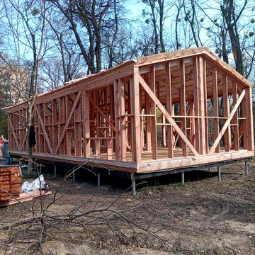 Монтаж дома, домокомплект