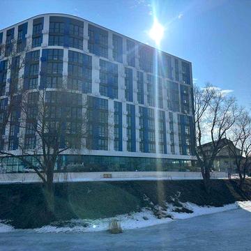 Будинок зданий. Вид на Батьківщину-Мати. ЖК Рівєра. ПАРКІНГ. ЖК Рів'єра