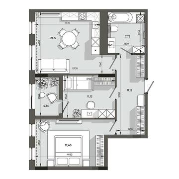 Продаж 2 кім. квартири + кухня-студія вул. Пластова ЖК Orlan Residents ЖК Orlan Residents