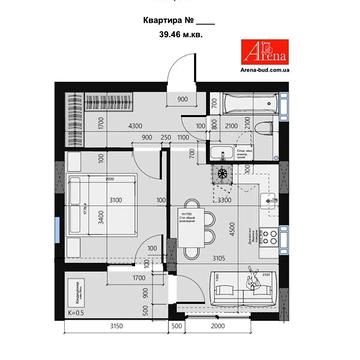 Продаж 1к Квартира Фізкультурна вулиця ЖК Набережный квартал