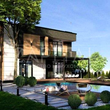 Сучасний будинок, на березі Дніпра, у котеджному містечку River Island