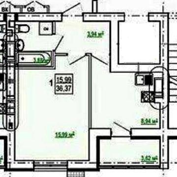 Продам 1к квартиру ЖК Гидроварк ул. Борткевича 15 ЖК Гидропарк