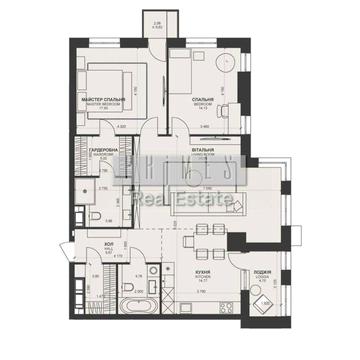 Продаж 3к квартири 108м2 ЖК TRIIINITY вул. Василя Тютюнника ЖК TRIIINITY