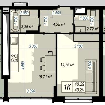 Продаж 1кім від забудівника