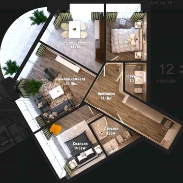 Ексклюзивна квартира ЖК Bartolomeo з терасою та видом Дніпро ЖК Bartolomeo