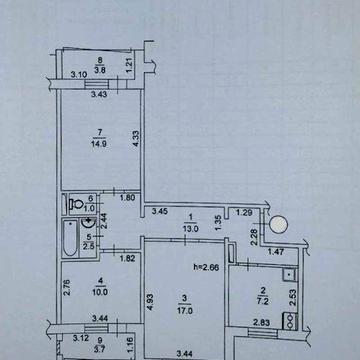 Продаж 3-к кв-ри, пр-кт Червоної Калини, 34. Деснянський р-н. Троєщина