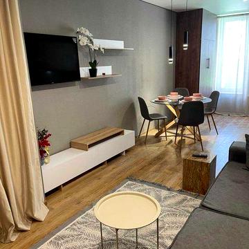 Оренда 1 к квартири-студії з великою терасою ЖК Рівьєра, метро Славутич, Дарницький р-н Київ