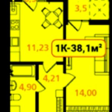 Простора 1 кім.квартира,можливе розтермінування