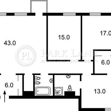 Центр Печерськ TRIIINITY 4кім=120м² 1 будинок 3 спальні / Трініті Тетріс ЖК TRIIINITY