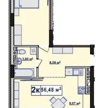 ВИгідна двокімнатна квартира поруч з озером