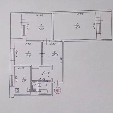 Продаж 3 кім  5 мкр АГО