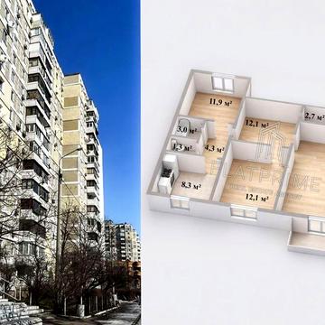 Продам 3-х кімнатну квартиру метро Осокорки