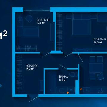 Вигідна ціна на 2кімнатну квартиру на етапі будівництва