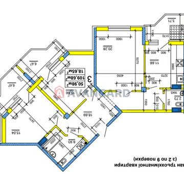 3-х кімнатна квартира в центрі від забудовника