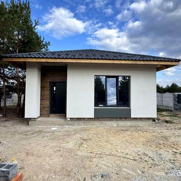 Новий цегляний будинок біля лісу Асфальт Лісопіль