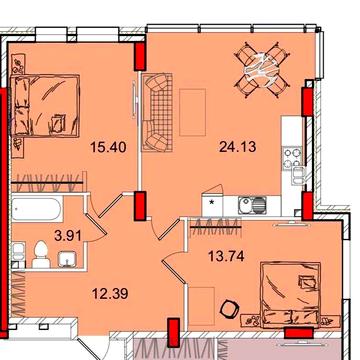 Фонтанская дорога \4 станция сданный дом 2х комнатная 70м 4этаж ЖК Дерби
