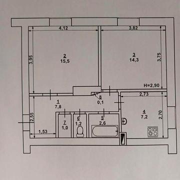 Продам 2к. кв. на вул. Української Добровольчої Армії,  ПівдГЗК