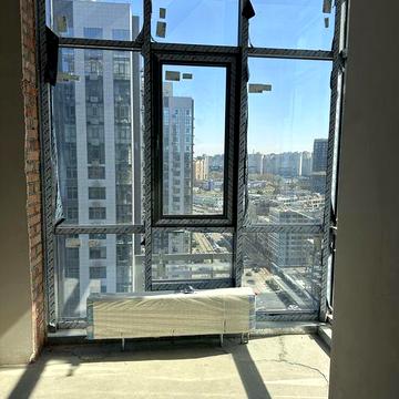 Продаж квартири без ремонту ЖК RiverStone 18 поверх, панорамні вікна ЖК RiverStone