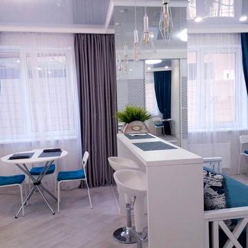 Сдам  на 1 месяц стильную зонированную  студию Аркадия 36 Жемчу 2 эт