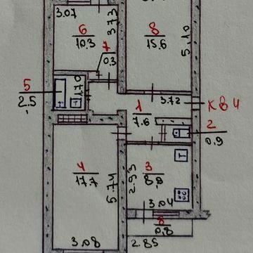 3к квартира Матвіївка 2 поверх ЖК Пентагон