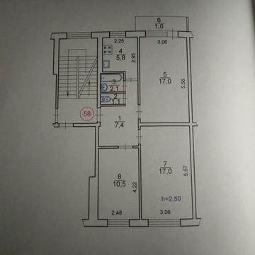 Квартира 3х кімнатна. Вул. Володимира Великого.