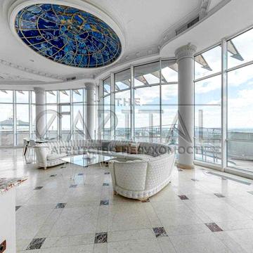 Аренда эксклюзивной квартиры Пентхаус с бассейном Печерский район 2 уровня терраса вид