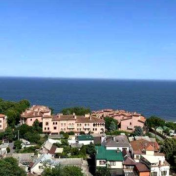 Прямой вид Моря. Посейдон. Фонтан. Золотой Берег. Балкон