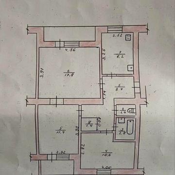 Продаж 3 кімнатної квартири в центрі, район Глобала